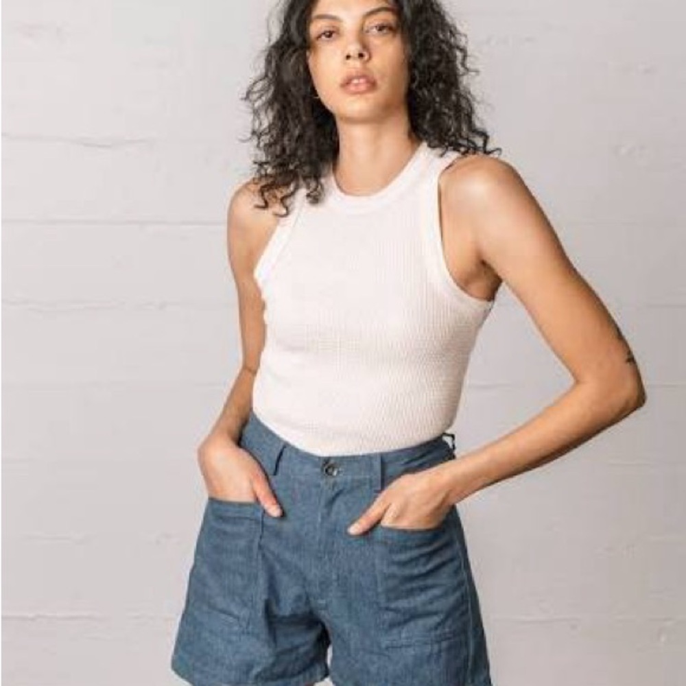 Denim Blue Women's Bermuda Shorts